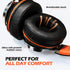 Kids Headphones, Wired with Microphone and Volume Control, Folding Stereo Corded On-Ear 3.5mm Headset for Boys Girls