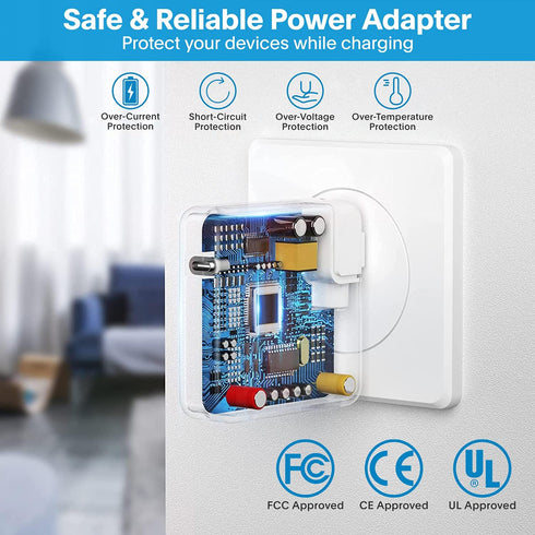 MacBook Pro Charger - 118W USB C Fast Power Adapter for MacBook Pro/Air 16 15 14 13 Inch, iPad Pro, 6.6ft Cable