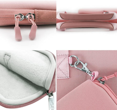 Hseok Elastic Laptop Case, 12.9-13 inch Sleeve Handbag with Small Case for MacBook Air/Pro, iPad Pro, XPS13 - P02K01