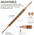 Ends,2" Padwa Lifestyle Hollow Crochet Orange Daisy Camera Strap - Double Layer Cowhide Cotton Vintage Camera Straps