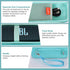 EVA Hard Case for JBL Flip 6 Flip 5 Waterproof Portable Bluetooth Speaker, Fit for JBL Flip 4 Premium Travel Protective Carrying Storage Bag, Fits USB Cable and Charge - Peacock Green