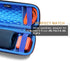 LTGEM EVA Hard Carrying Case for JBL FLIP 6/FLIP 5 - Waterproof Portable Bluetooth Speaker Case, Blue