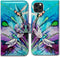 Case for iPhone 12 Pro Max, Cute Dragonfly Leather Flip Wallet Cover with Card Slot Holder Kickstand