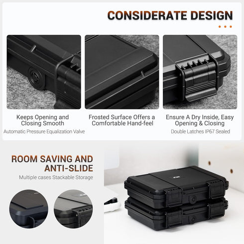 High Capacity 24 Slots M.2 Case, Sturdy NVMe SSD Card Holder with Label & Notepaper, Water-Resistant