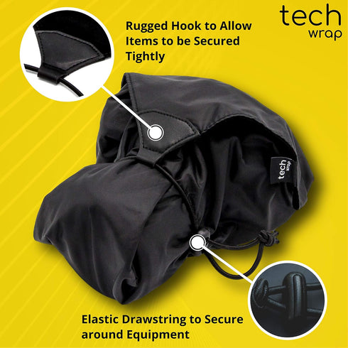The Tech Wrap Compact Neoprene Lens Pouch 12.5" x 12.5" - Camera Lens Protective Wrap