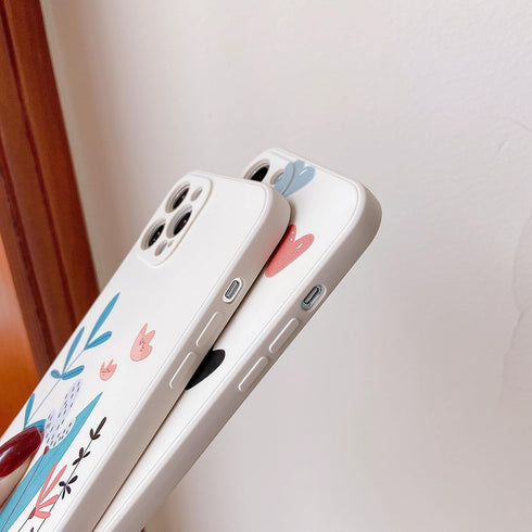 Jmltech Compatible with iPhone 12 Pro Max, Cute Design Soft Silicone Camera Protection Heart Phone Case for Women