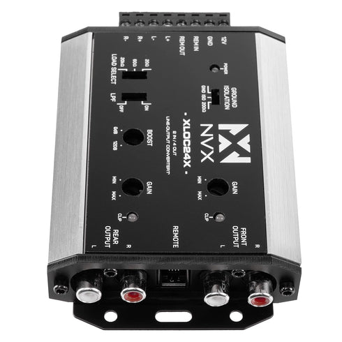 NVX XLOC24X High Voltage Active Line Output Converter - 2 Inputs / 4 Outputs with Remote Level Control