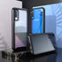 Galaxy A50 Case, Hybrid 2 in 1 Slim Fit Heavy Duty Protection Shock Resistant Clear Case with Black Bumper