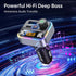 Syncwire Bluetooth 5.4 FM Transmitter Car Adapter 42W, Light Switch, Stronger Dual-mic, HiFi Bass Sound, Fast Charging,