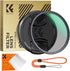 K&F Concept 52mm Circular Polarizer Lens Filter with Filter Cap, Optical Glass Ultra Slim CPL Filter with 24