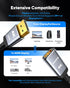 Highwings 4K DisplayPort to HDMI Adapter 2-Pack, DP to HDMI Nylon Braided Adapter for Laptop, HDTV, Projector