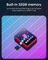 MP3 Player Bluetooth 5.3, Full Touch Screen Mini Player, HiFi Lossless Music, FM Radio, Up to 128GB