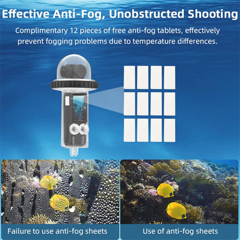 40M/131FT Dive Case for DJI Osmo Pocket 3, Waterproof Protective Underwater Housing Cover with Accessories