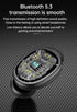 True Wireless Earbuds, 2024 Bluetooth Headphones 5.3, Waterproof Touch Control Ear Buds, In-Ear Built-in Mic, LED Power