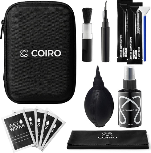 C Coiro Camera Lens Cleaning Kit 7 in 1 Lens Pen, Air Blower, Sensor