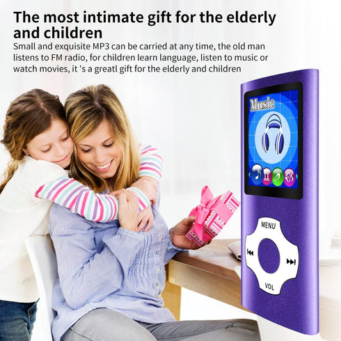 WOWSYS Digital Compact MP3 / MP4 Player - Portable with Photo Viewer, E-Book Reader, FM Radio