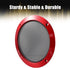 X AUTOHAUX 6.5 Inch Car Metal Audio Speaker Grill Cover Mesh Woofer Horn Guard Decorative Circle Grille Protector Red
