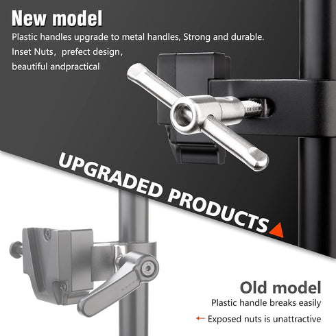 V-Mount Lock Battery Adapter with Clamp for Tripod Light Stand Mounting