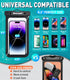 Hiearcool Waterproof Phone Pouch, Waterproof Beach Bag Compatible for iPhone 15 14 13 12 Pro Max, IPX8 Cellphone Travel Essentials for Beach -Black & Sky Blue-2Pack
