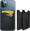 Phone Card Holder, Leather Stick-On Wallet for Back of Phone, Credit Card Holder Compatible with Most Cell Phones