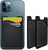 Phone Card Holder, Leather Stick-On Wallet for Back of Phone, Credit Card Holder Compatible with Most Cell Phones
