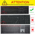 Keyboard Cover for Dell KB216, KM636, Optiplex 5250, 3050, 3240, 5460, 7450, 7050 & Inspiron AIO 3475/3670 - Clear