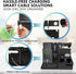Black Nightstand Organizer for Dad - Best Birthday Gifts for Men to Organize Cellphone, Watch, Sunglasses & Accessories