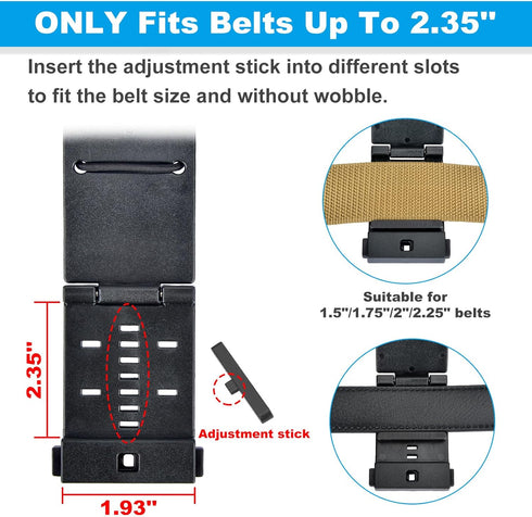 iGuerburn Radio Holster for Duty Belt - Accessories for 1.75"/2"/2.25'' Belts, Law Enforcement Gear