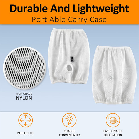 Speaker Dust Cover for Homepod 2nd Gen - Mesh Speaker Cloth Smart Cover with Charging Hole, High-Grade Nylon