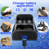 Swanlake 18650 3.7V 18650,26650,21700,18500,18350,16650 1.2V LiFePO4 Battery Charger,LCD Display Charger for Li-ion