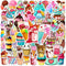 ZESHENGBD 50Pcs Ice Cream Cone Stickers Waterproof Vinyl Decals for Adult Teen Kids