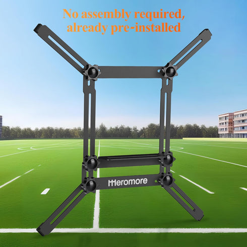Black Fence Mount - Action Camera Aluminum Fence Mount Compatible with GoPro, Phones, Digital Camera, Ideal Backstop Camera Fence Clip for Recording Baseball, Softball, Football Games