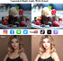 Amcuke 10W 3000K-6500K Ring Light with Stand, Desk Ring Light with Clip Upgraded Travel Desktop Light for Phone Selfie