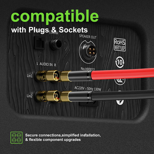 GOSDENG 14 200 14 Gauge Speaker Wire- ft Spec Soft Touch Audio Wire for Car Stereos, Home Theater, Surround Sound