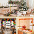 8.2FT 2 Square Backdrop Stand Heavy Duty, Gold Metal Wedding Arch Frame Adjustable, Change Over The Table Rod Stand