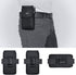 PiTau Black Nylon Holster for iPhone 15, 14, 13, 12, 11, XR - Cell Phone Belt Holder Case with Clip (Fits with Case)