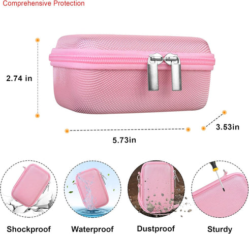 Elonbo Carrying Case for JBL Go 3 / JBL Go 4 Portable Bluetooth Speaker, Waterproof Dustproof Storage Holder