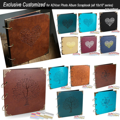 Double Sided Scrapbooking Refill Pages, 10 Sheets, 9.84x10.24" No Acid Thick Craft Paper for ALL ADVcer 10x10 inch