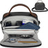 Tanmqin Electronic Organizer with Shoulder Strap, Premium Mixed-Fabric Accordion Tech Pouch for Travel