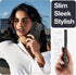 Magnetic Samsung S24 Case, Military Grade Protective Slim Translucent Matte Skin, Black