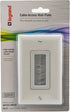 Legrand On-Q Cable Access Wall Plate, Recessed, Hides Low Voltage Cables, White