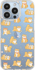 Blingy's iPhone 13 Pro Case (6.1 inch), Cute Shiba Inu Dog Cartoon Design, Transparent Soft TPU Protective Clear Case