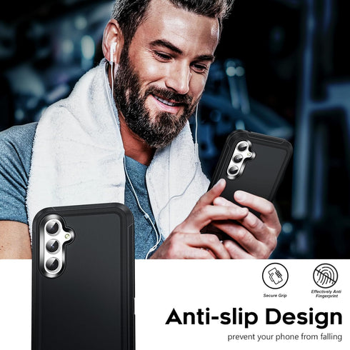 LeYi Samsung Galaxy A54 5G Case, Heavy Duty 3 in 1 Protection with 2 PCS Screen Protector, Military Grade Shockproof