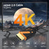 1 5-Pack, 18Gbps 2.0 4K@60Hz, 2K@144Hz, HDCP2.2, 3D PS5/4, Short HDMI Cable Foot, High Speed HDMI Cable Male to Male