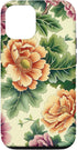 Kale Flower Pattern Merch iPhone 15 Kale Flower Pattern Graphic Case