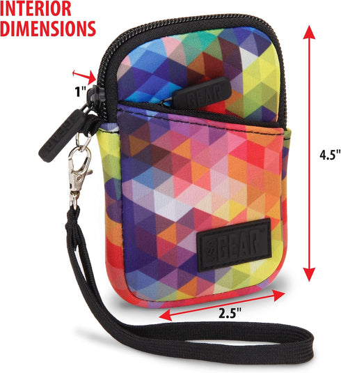 USA Gear Small Digital Camera Case with Wrist Strap, Belt Loop, Compact Compatible with Canon Powershot Elph, Fits 4.5