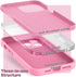 iPhone 14 Pro Max Case by SURPHY, Pink Liquid Silicone with Screen Protector, Camera Protection & Soft Microfiber