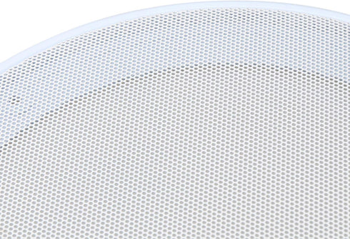 RDEXP 8 Inch DIY Car Audio Speaker Cover - Decorative Circle Metal Net Mesh Grille White 10.16 x 9.61 x 1.06
