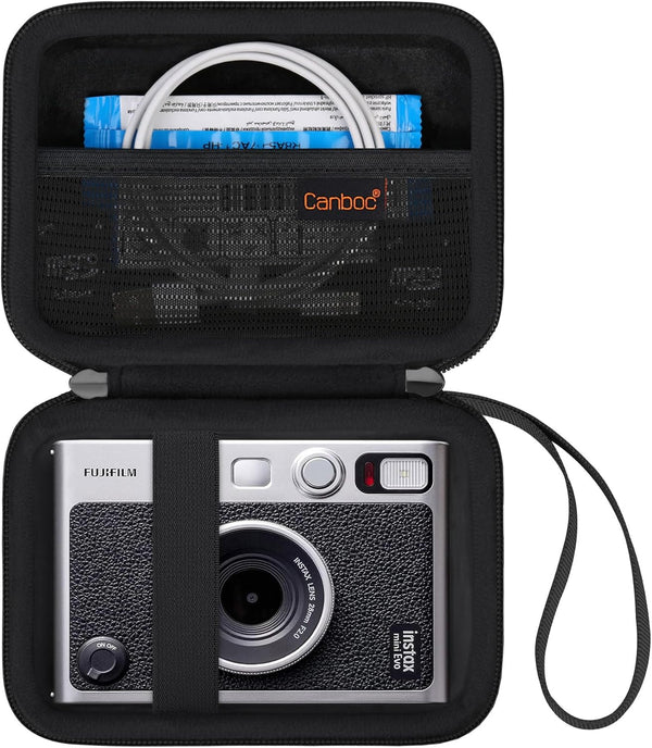 Canboc Carrying Case for Fujifilm Instax Mini EVO Instant Camera - Mesh Pocket for Instax Mini Instant Film
