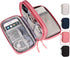 Electronic Organizer Travel USB Cable Accessories Bag, Waterproof Case for Power Bank, Charging Cords, Earphones